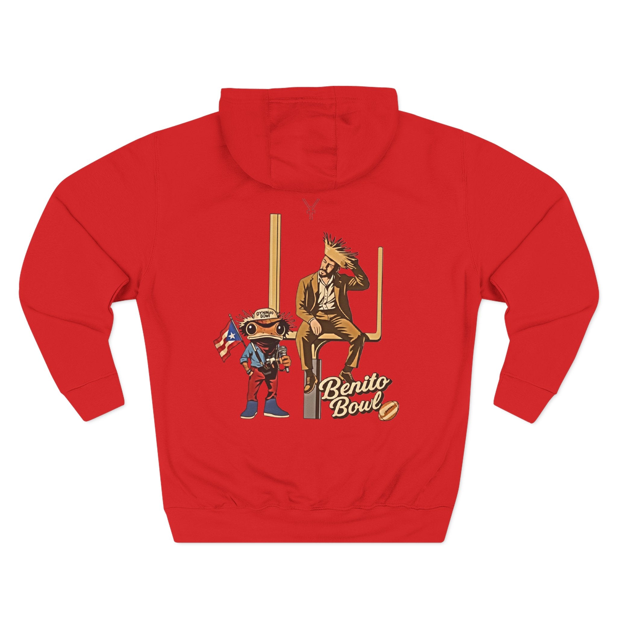 94 BNY Bunny Football Hoodie — Funny Easter Sports Pullover - Creations by Chris and Carlos