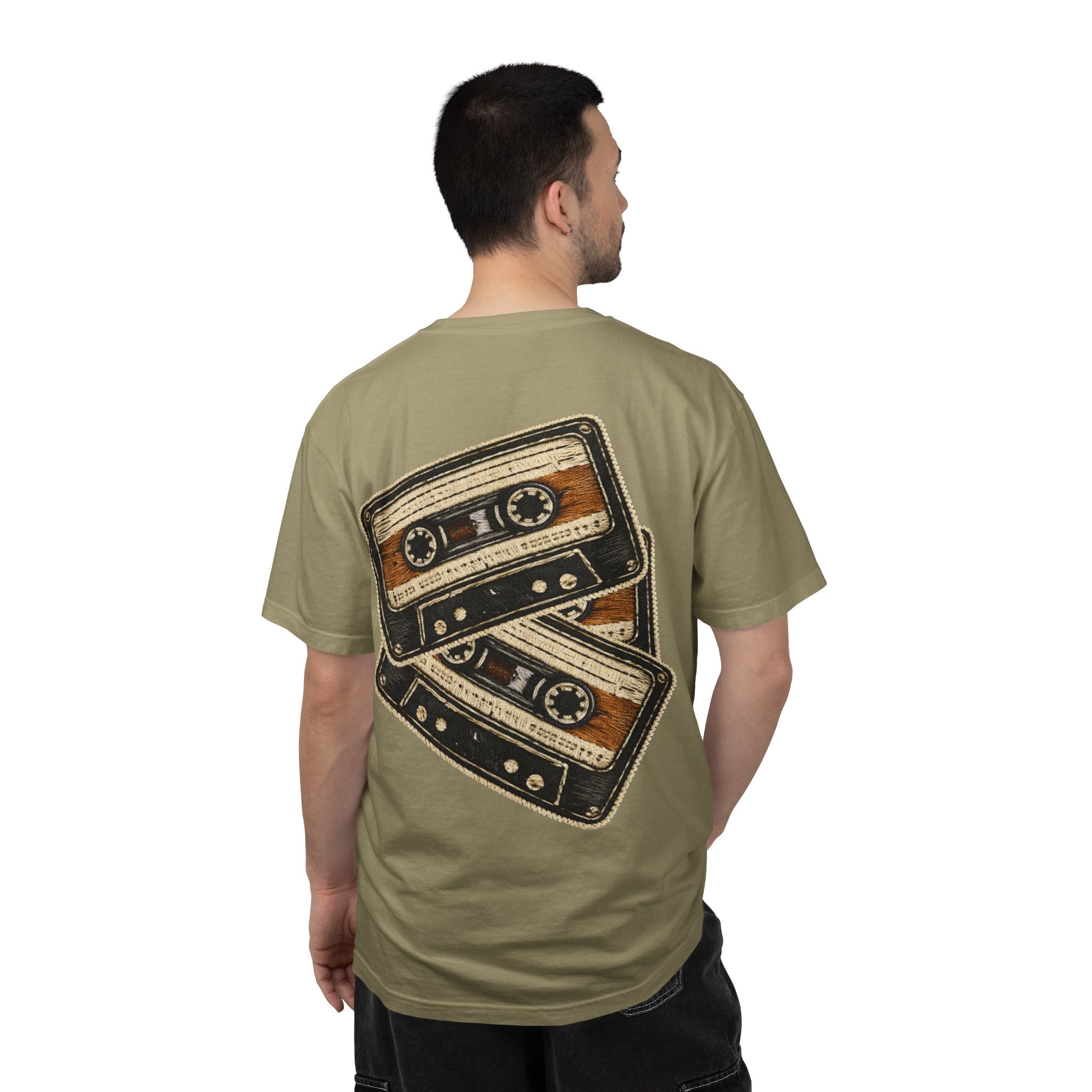 Cassette Tape Retro Tee — "Static Youth / Side B Soul / Basement Tapes" - Creations by Chris and Carlos