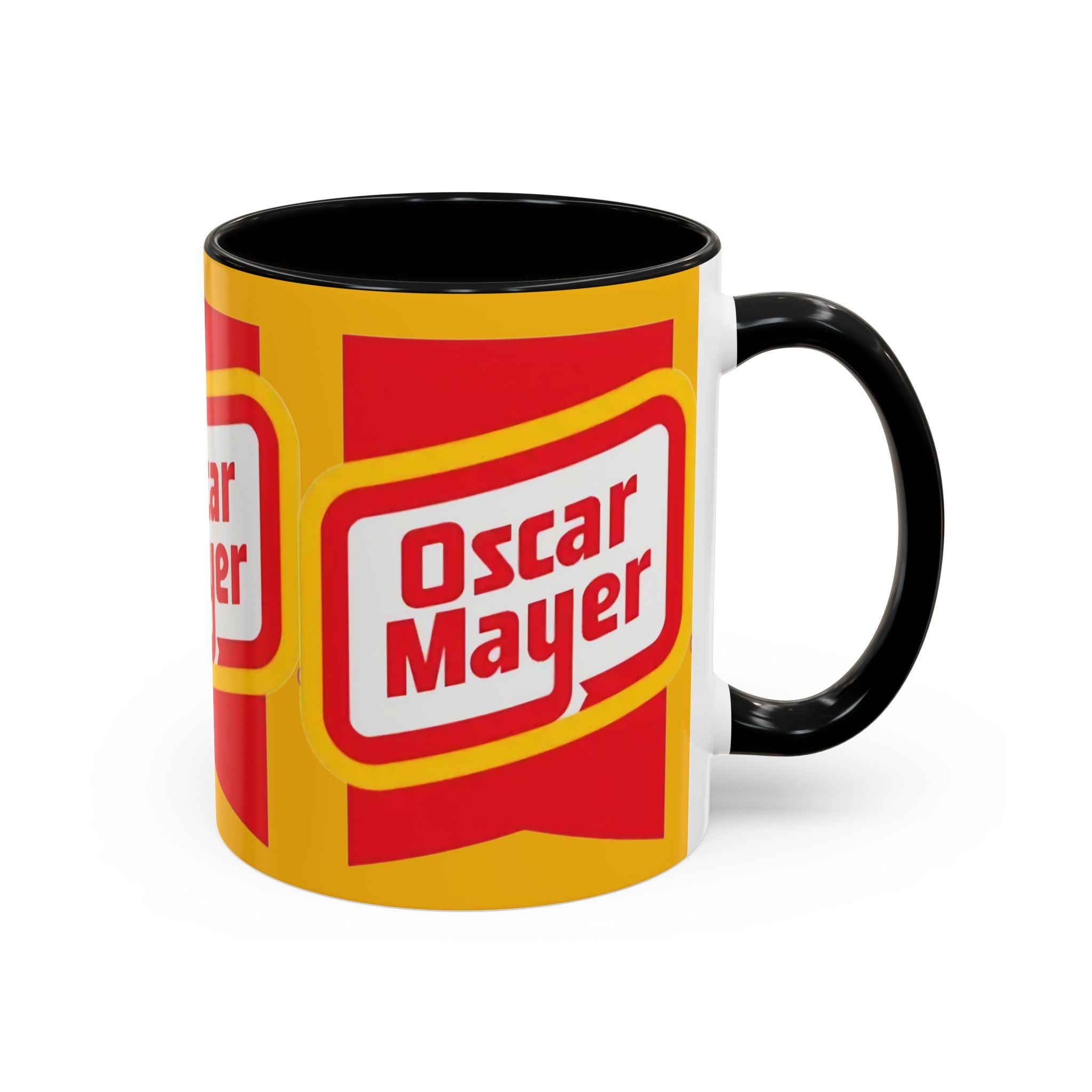 Accent Mug — Retro Oscar Mayer Logo Coffee Cup (11/15 oz) - Creations by Chris and Carlos