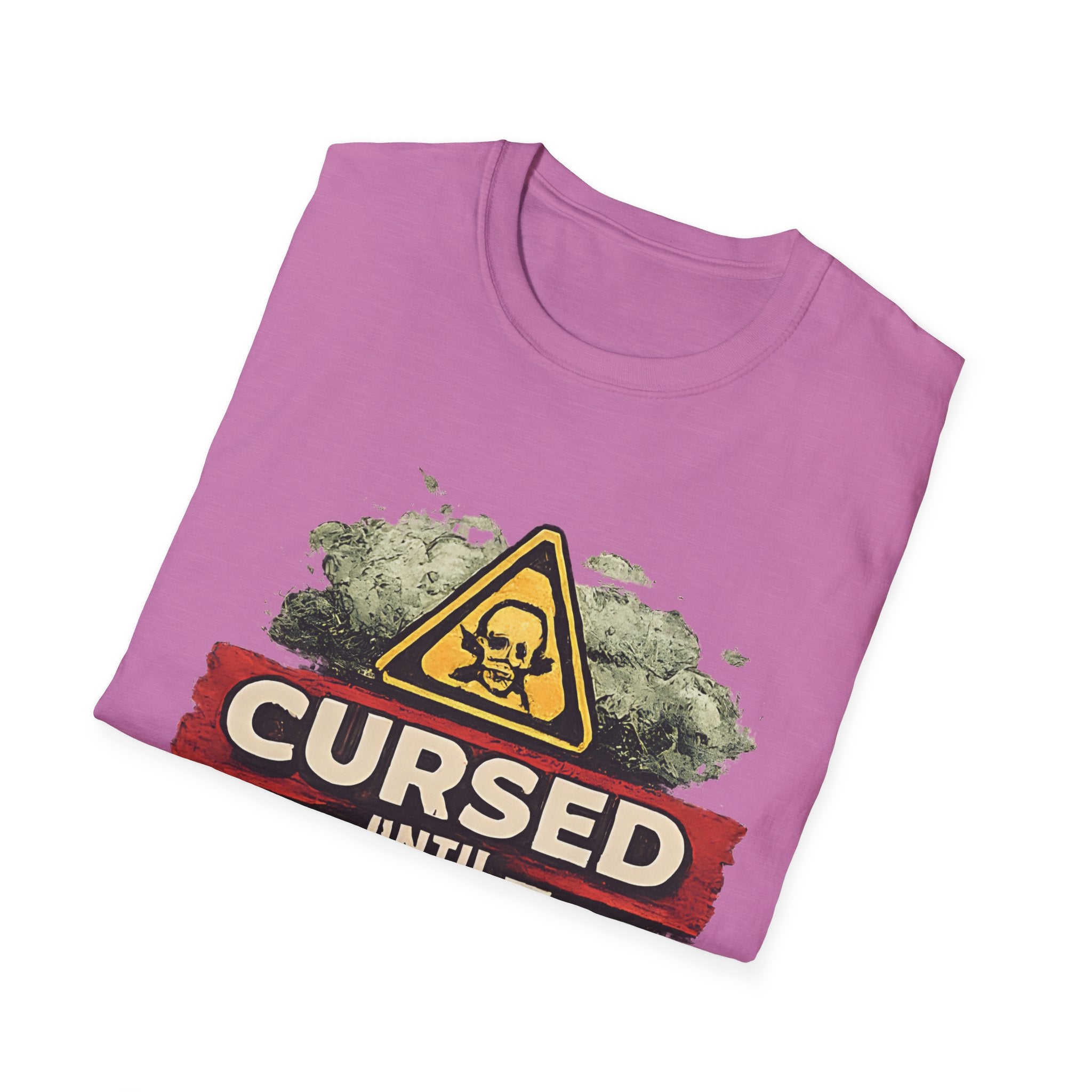Cursed Until Further Notice T-Shirt – Humorous Dark Warning Graphic Tee - Creations by Chris and Carlos