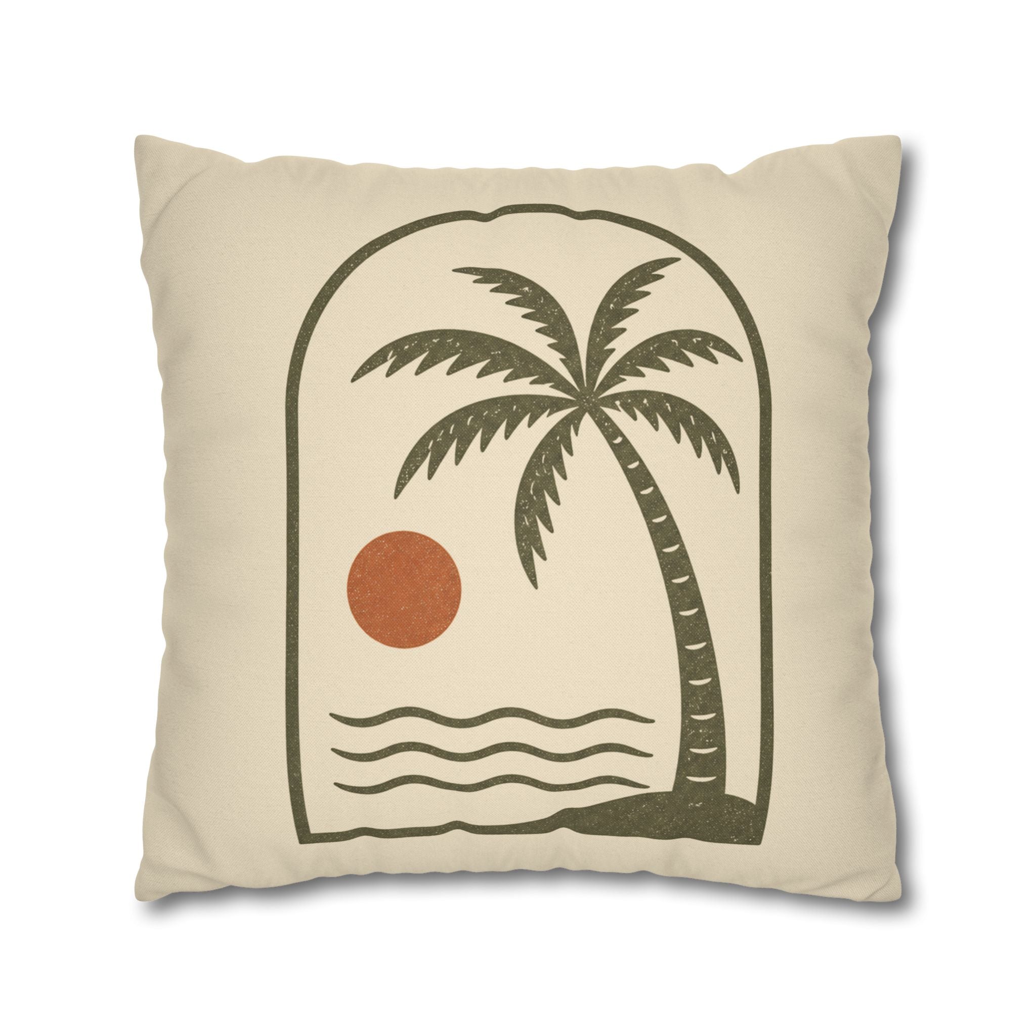 Retro Palm Tree Sunset Pillowcase - Creations by Chris and Carlos