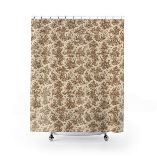 Old Soul Harvest™ Woodland Toile Shower Curtain - Shower Curtain from the Old Soul Harvest Bath collection