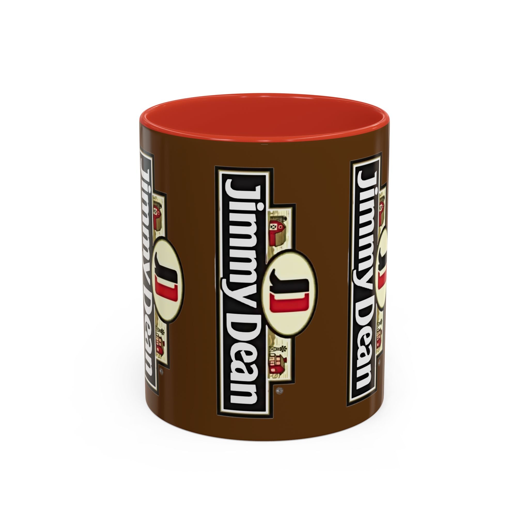 Jimmy Dean Logo Coffee Mug — Retro Breakfast Brand Accent Mug (11/15oz) - Creations by Chris and Carlos