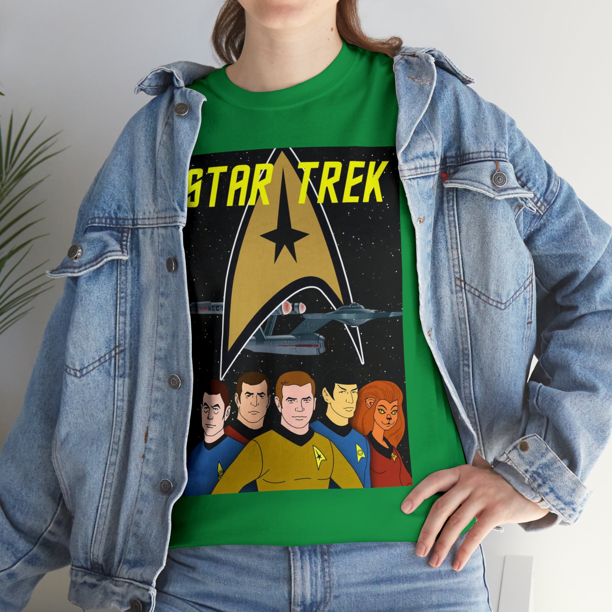 Star Trek Cartoon- Unisex Heavy Cotton T-Shirt - Creations by Chris and Carlos
