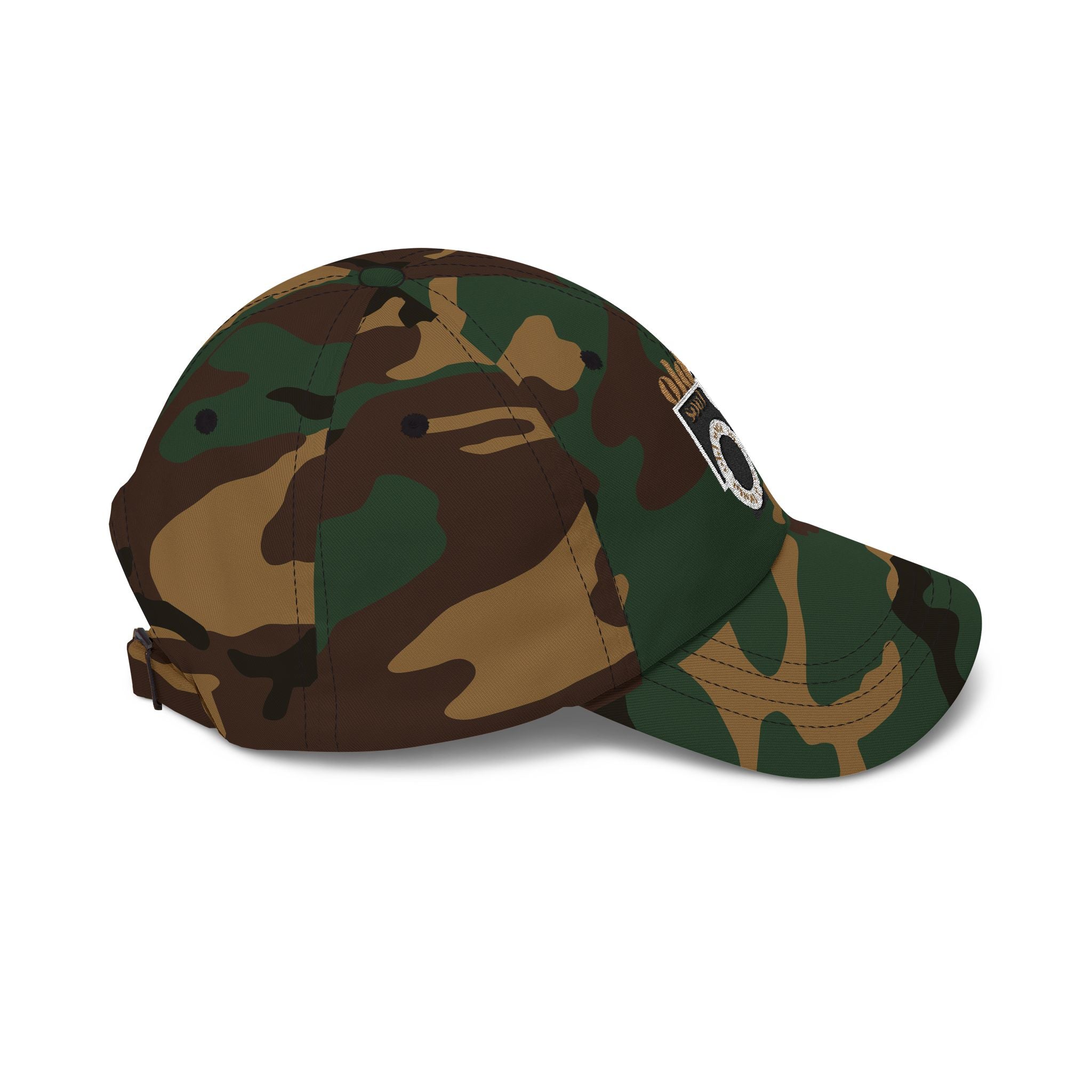 Classic Dad Cap – 'Old Soul' Retro Block Logo Embroidered Baseball Hat - Creations by Chris and Carlos