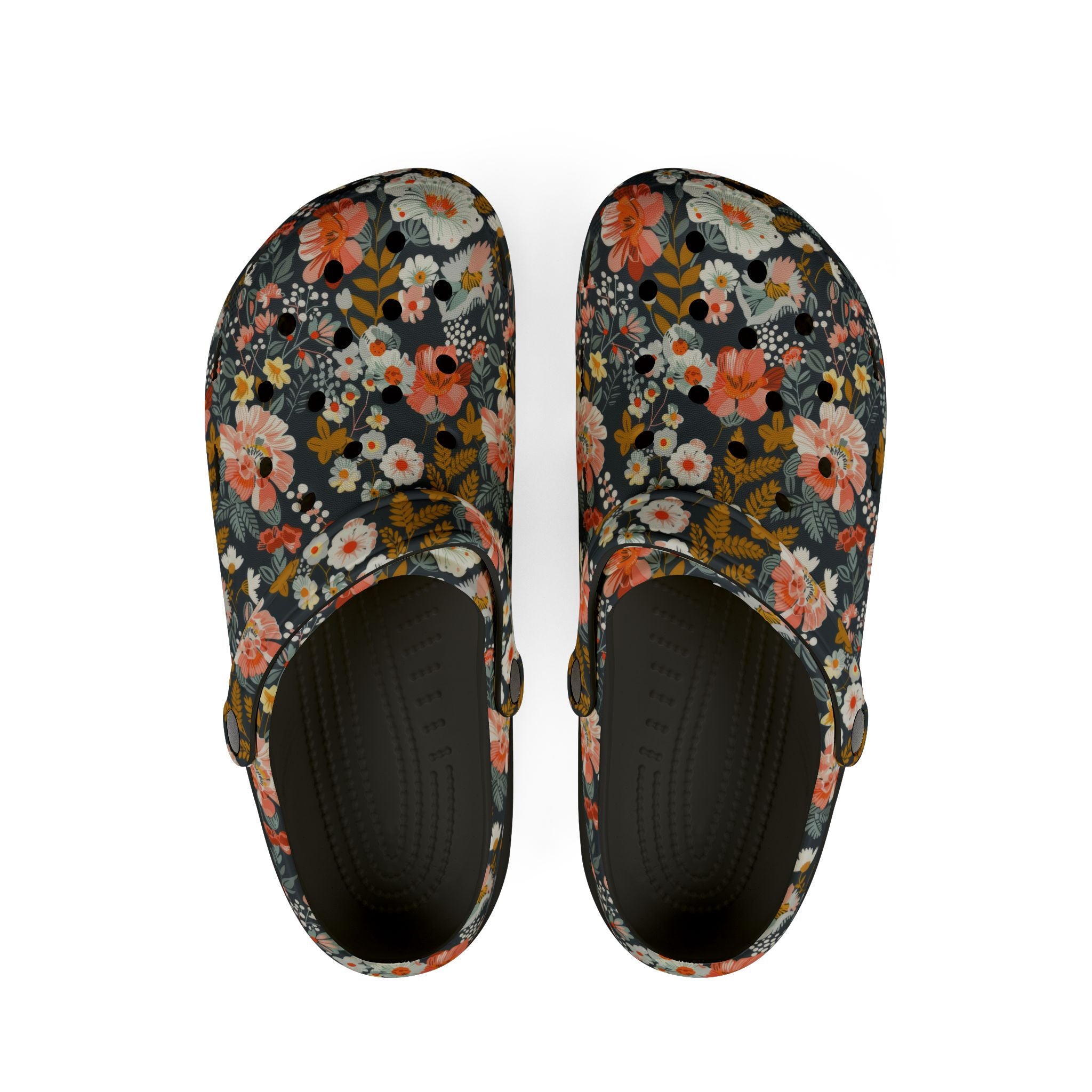Floral Garden EVA Clogs — Lightweight Waterproof Slip-On Shoes - Creations by Chris and Carlos
