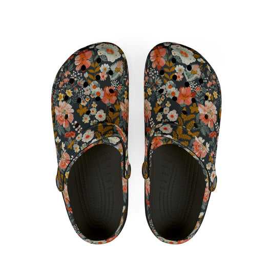 Floral Garden EVA Clogs — Lightweight Waterproof Slip-On Shoes - Creations by Chris and Carlos
