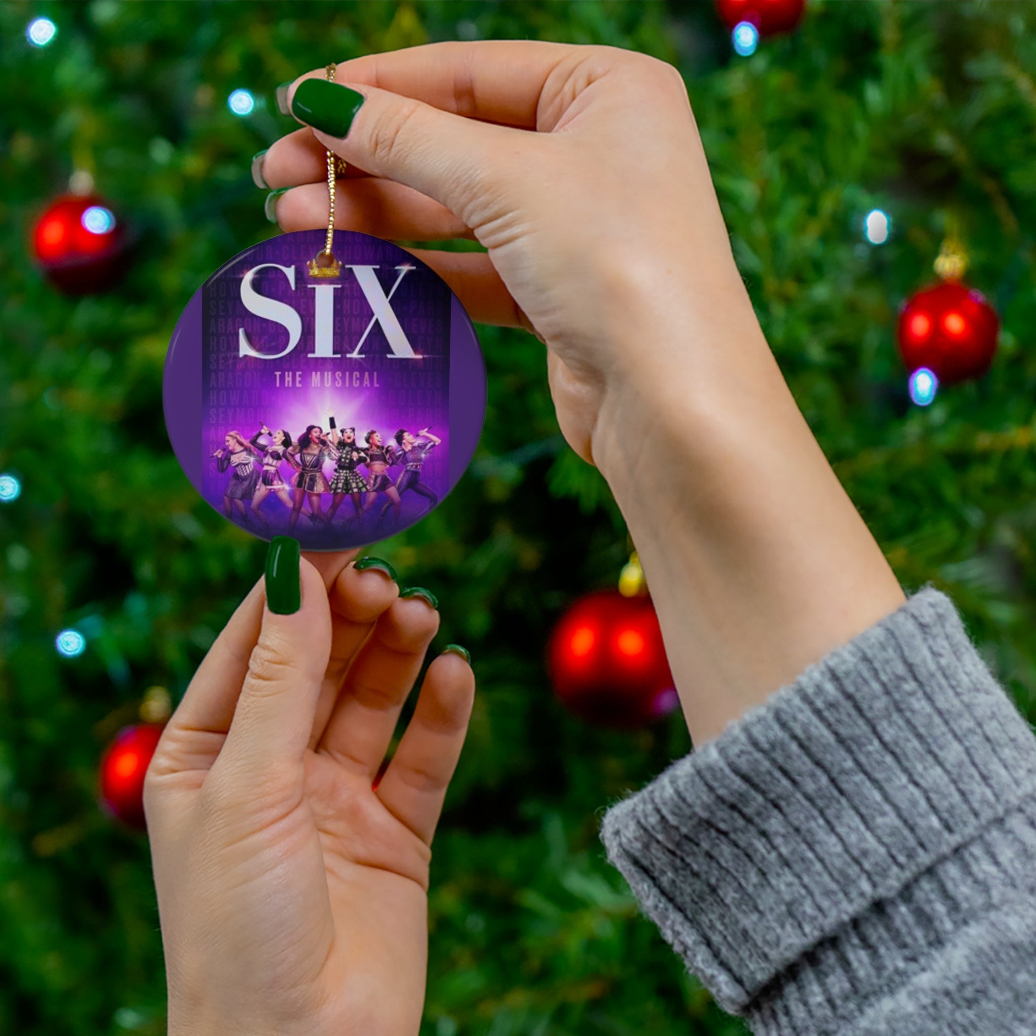 SIX the Musical- Ceramic Ornament, 4 Shapes - Creations by Chris and Carlos