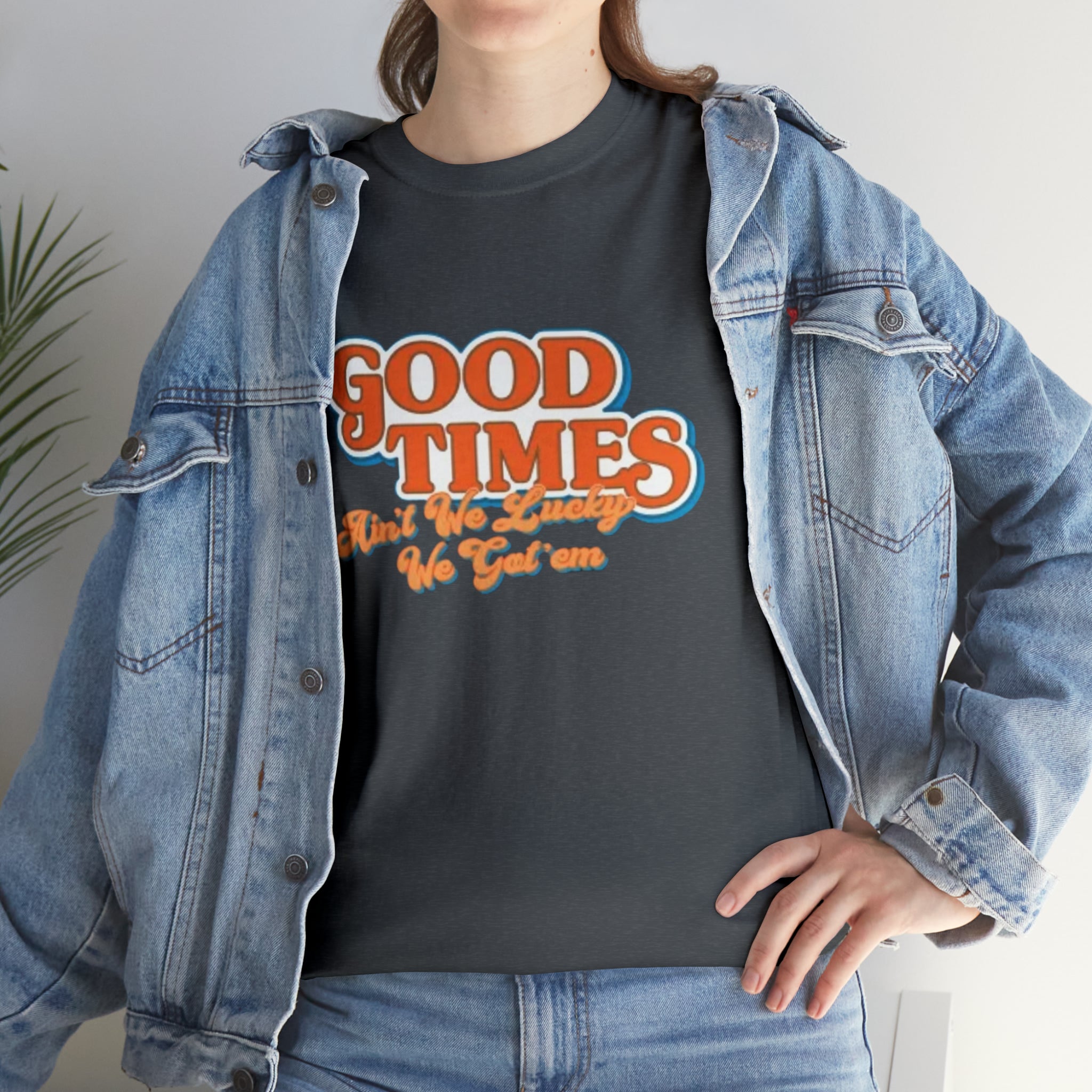 Good Times 70's TV Show- Unisex Heavy Cotton T-Shirt - Creations by Chris and Carlos