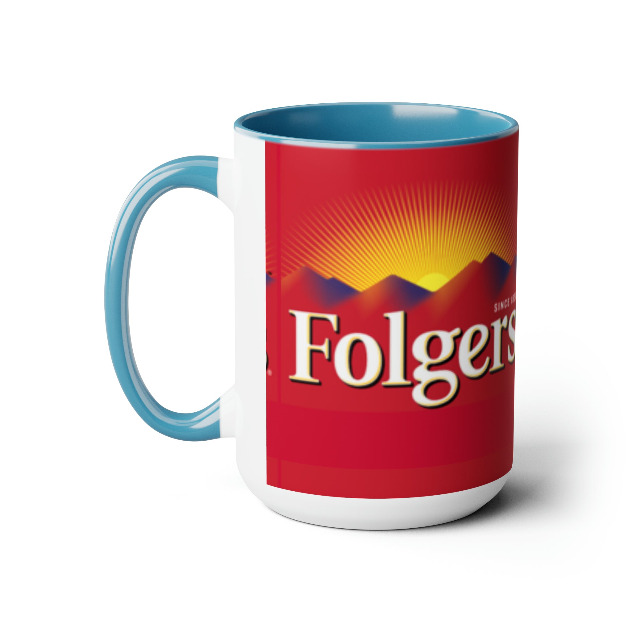 Folgers- White Ceramic Mug - Creations by Chris and Carlos