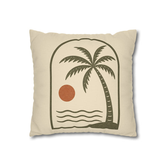 Retro Palm Tree Sunset Pillowcase - Creations by Chris and Carlos