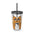 Sipping Kitty- Sunsplash Tumbler with Straw, 16oz