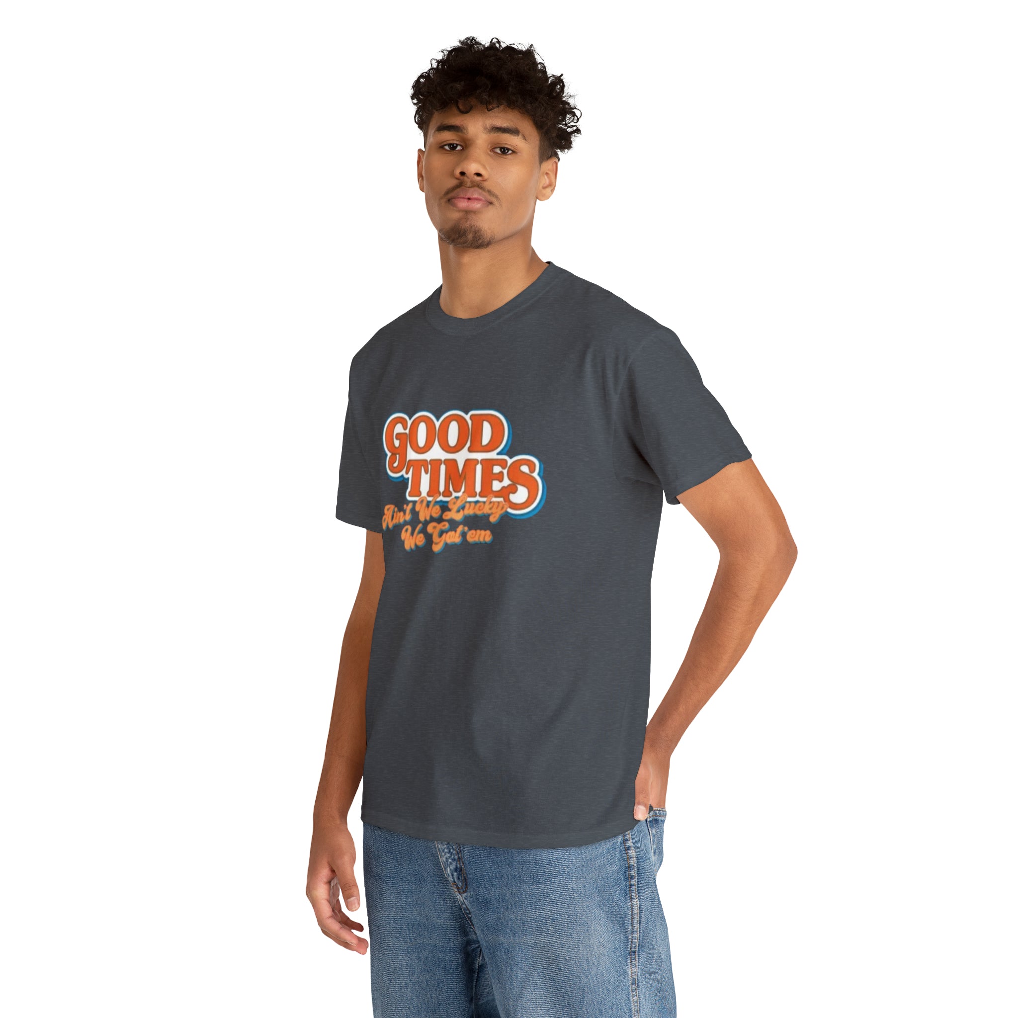 Good Times 70's TV Show- Unisex Heavy Cotton T-Shirt - Creations by Chris and Carlos
