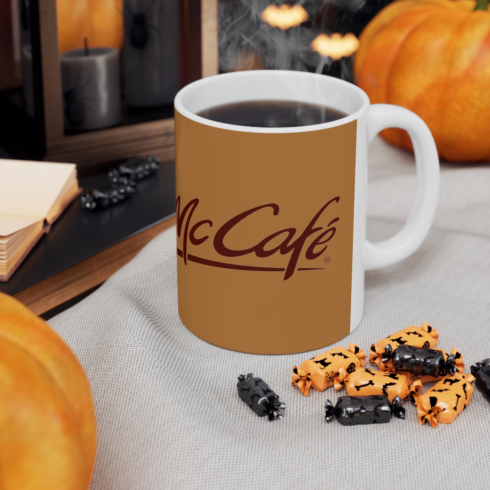 MC Cafe- White Ceramic Mug - Creations by Chris and Carlos