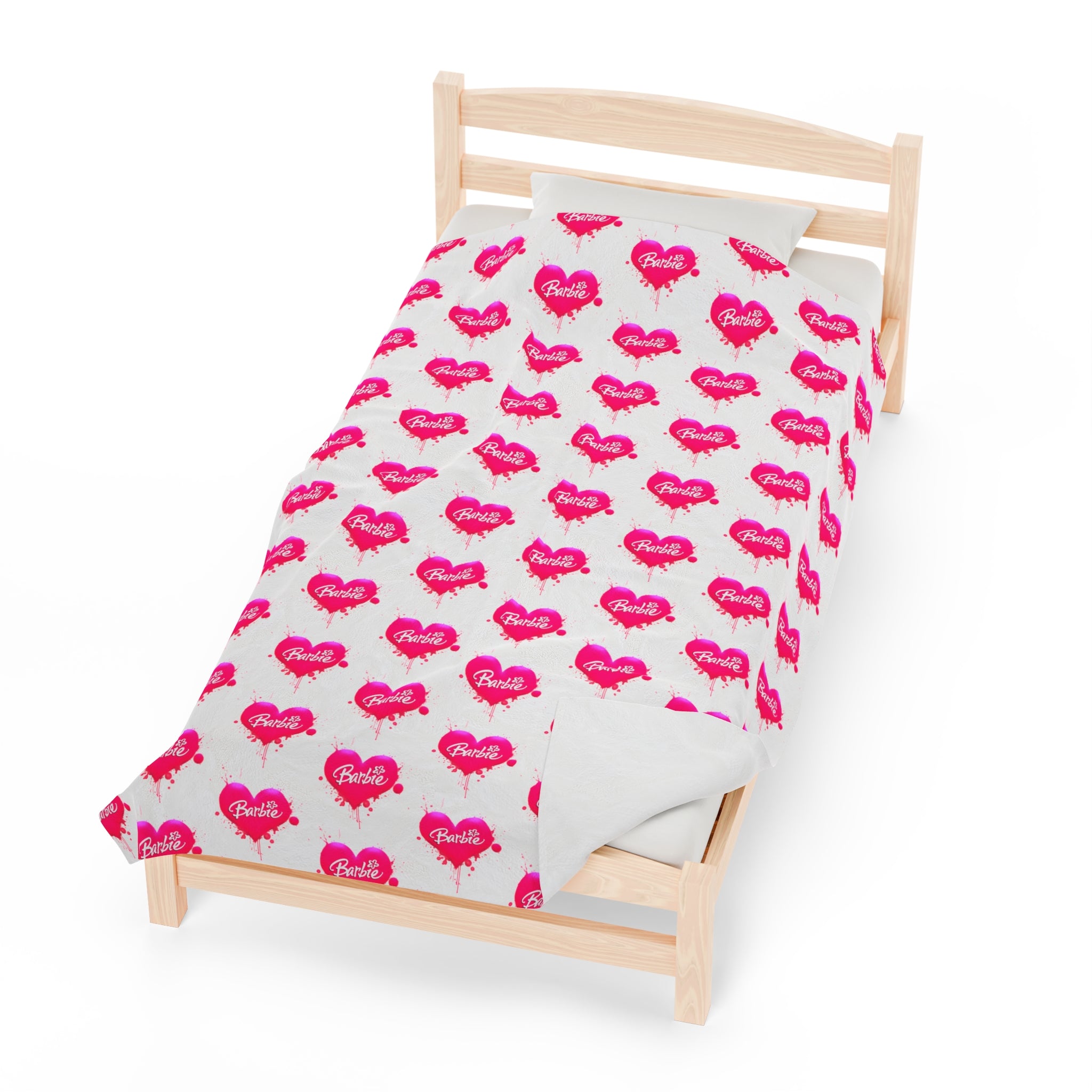 Barbie- Velveteen Plush CuddleLux Bliss Blanket - Creations by Chris and Carlos