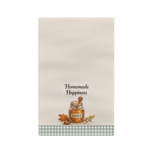 Old Soul Harvest™ Homemade Happiness Honey Jar Tea Towel - Tea Towel from Old Soul Harvest Cozy Kitchen