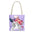 Floral Watercolor Sunhat Tote Bag — Fashionable Illustrated Woman Beach Tote - Creations by Chris and Carlos