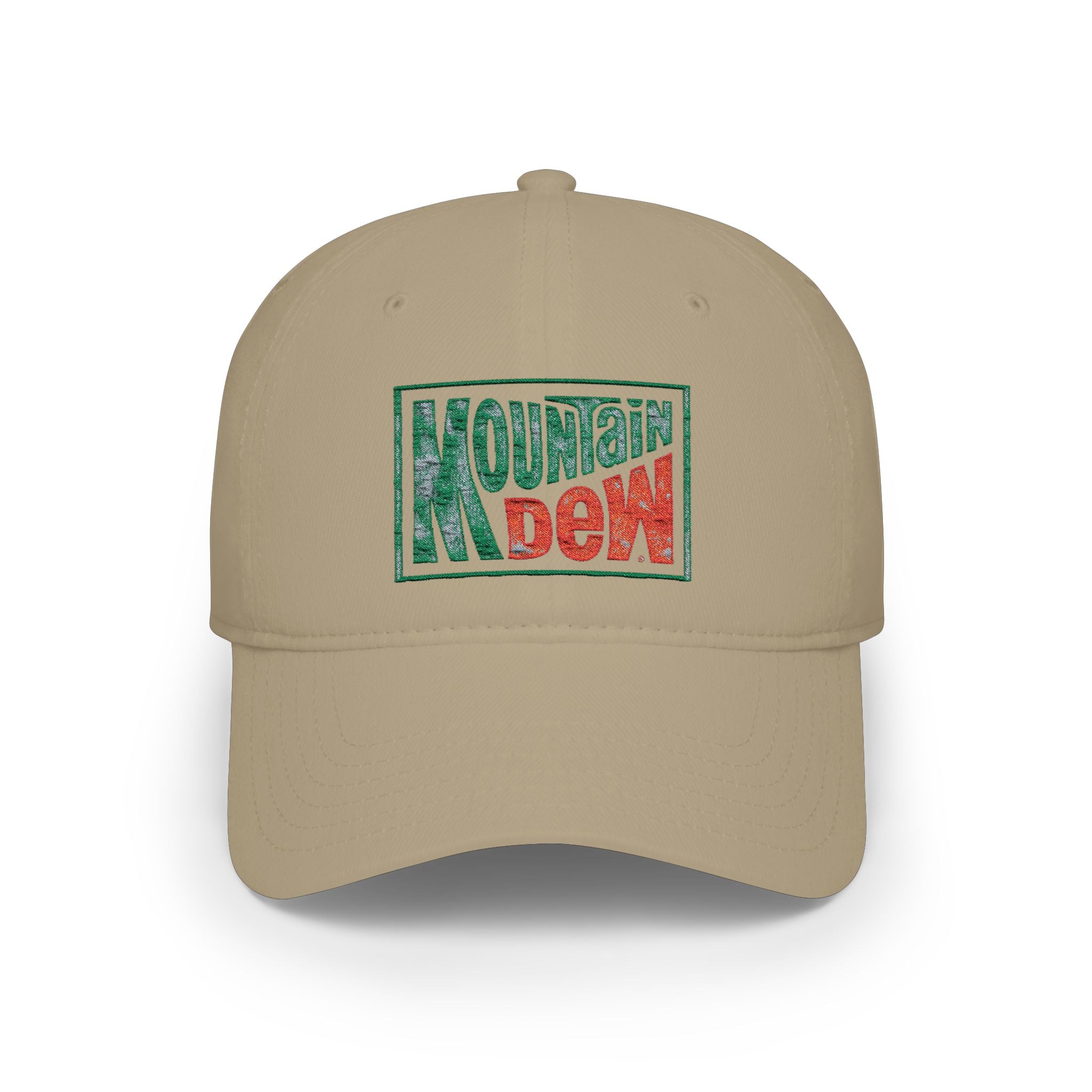Mountain Dew Retro Logo Baseball Cap — Distressed Vintage Soda Hat - Creations by Chris and Carlos