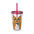 Sipping Kitty- Sunsplash Tumbler with Straw, 16oz
