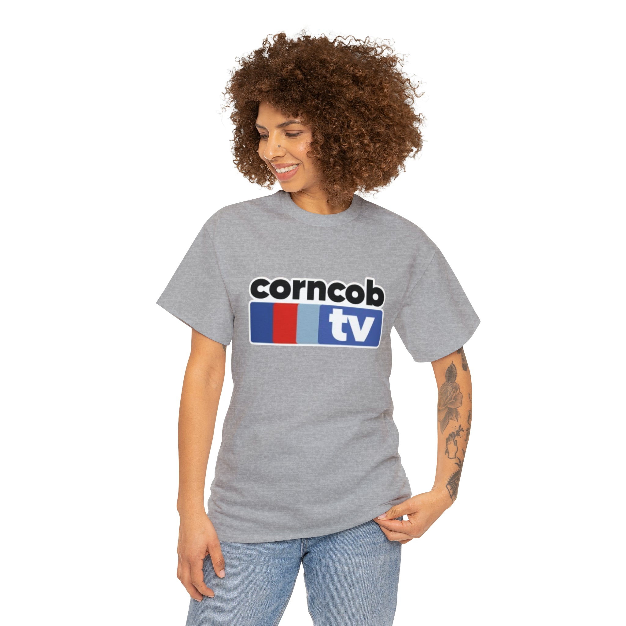 Corncob Tv- Unisex Heavy Cotton T-Shirt - Creations by Chris and Carlos