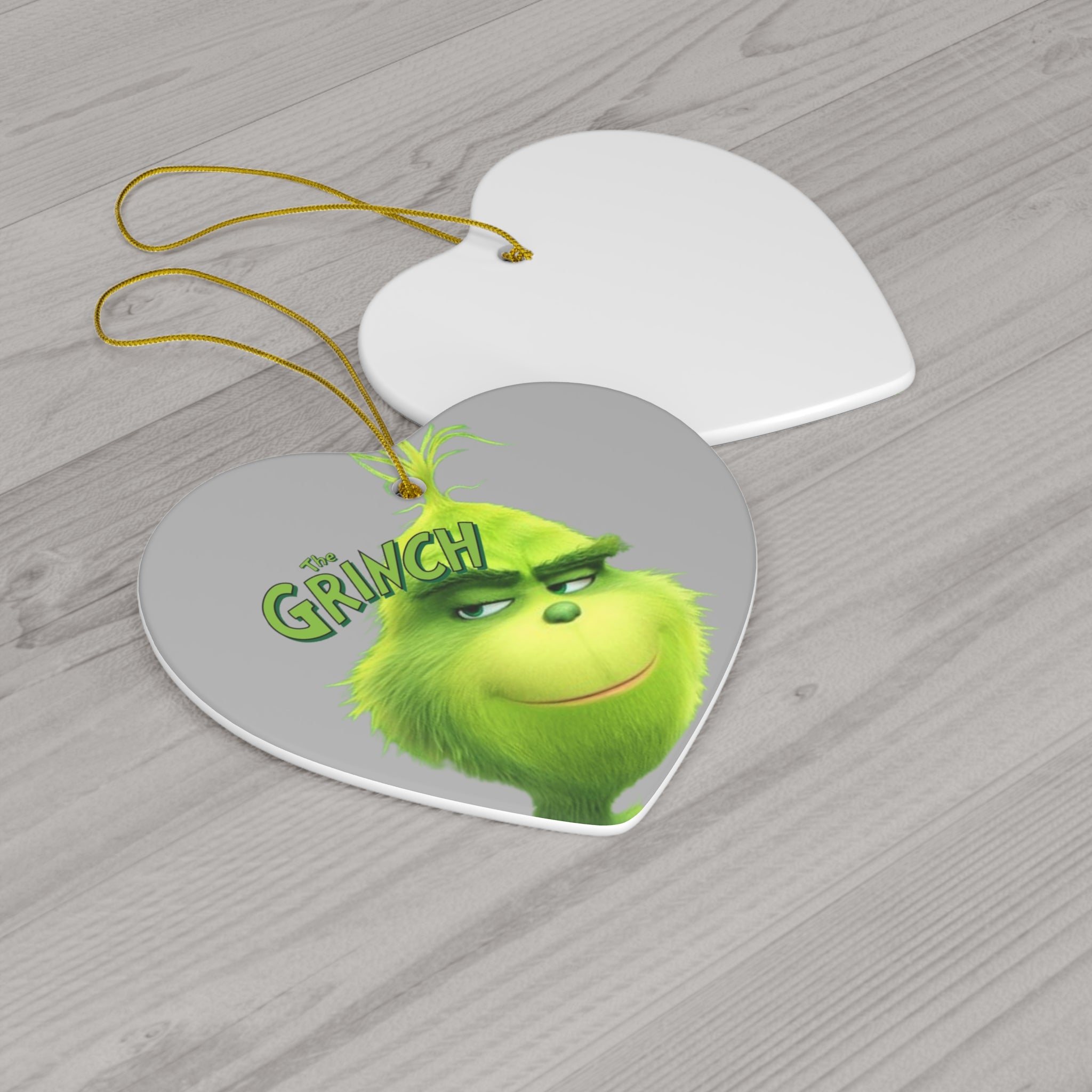 The Grinch- Ceramic Ornament, 4 Shapes - Creations by Chris and Carlos