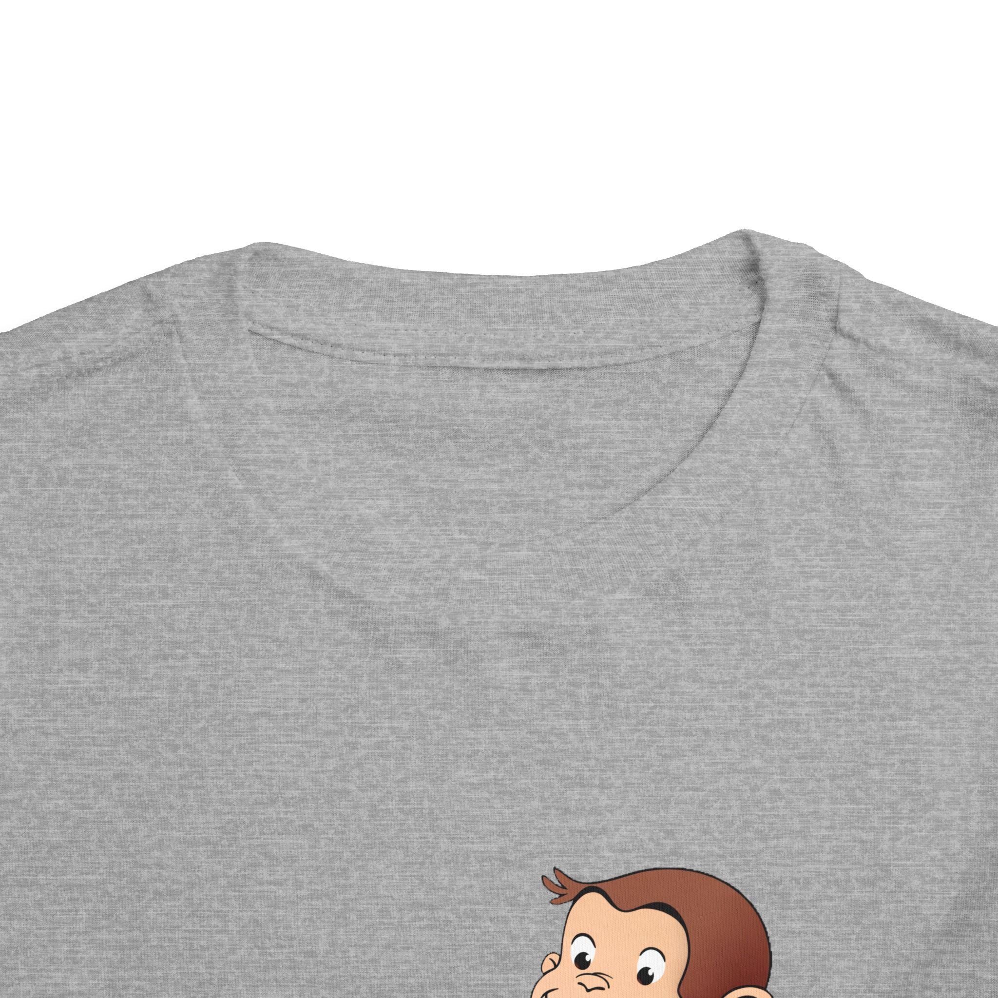 Curious Monkey Toddler Tee – Cute Banana Graphic Short Sleeve Shirt - Creations by Chris and Carlos