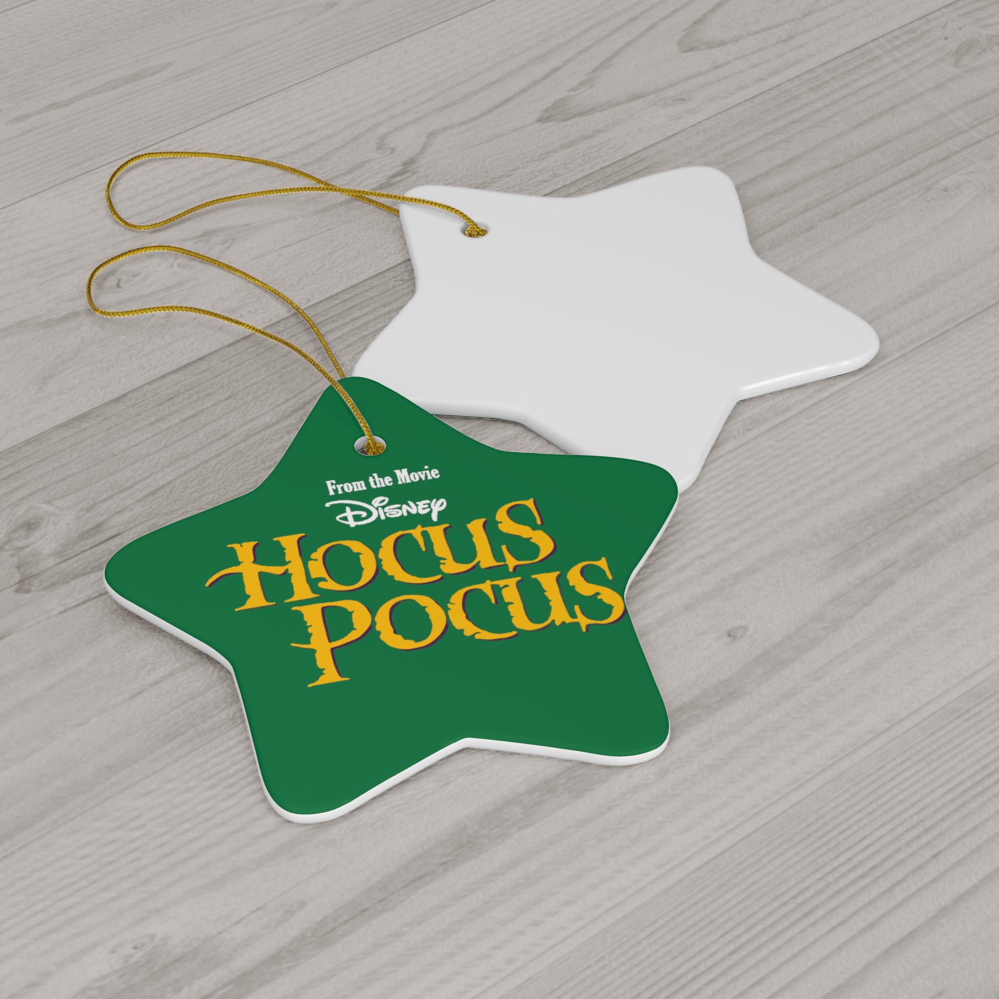 Hocus Pocus- Ceramic Ornament, 4 Shapes - Creations by Chris and Carlos