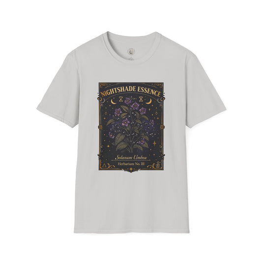 Old Soul Apothecary Nightshade Essence T-Shirt — Botanical Moonlight Graphic Tee - Creations by Chris and Carlos