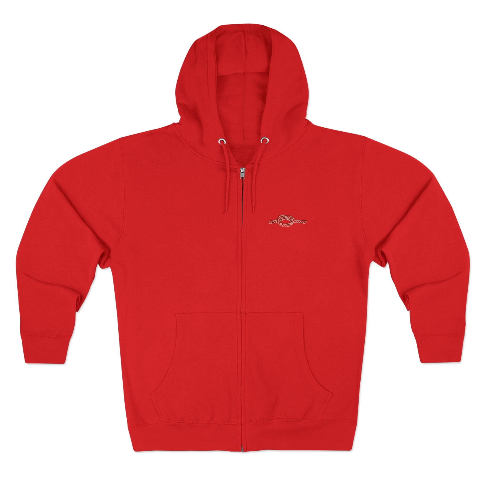 Y KNOT U Rope Knot Anchor Zip Hoodie — Nautical Graphic Unisex Zip-Up - Creations by Chris and Carlos
