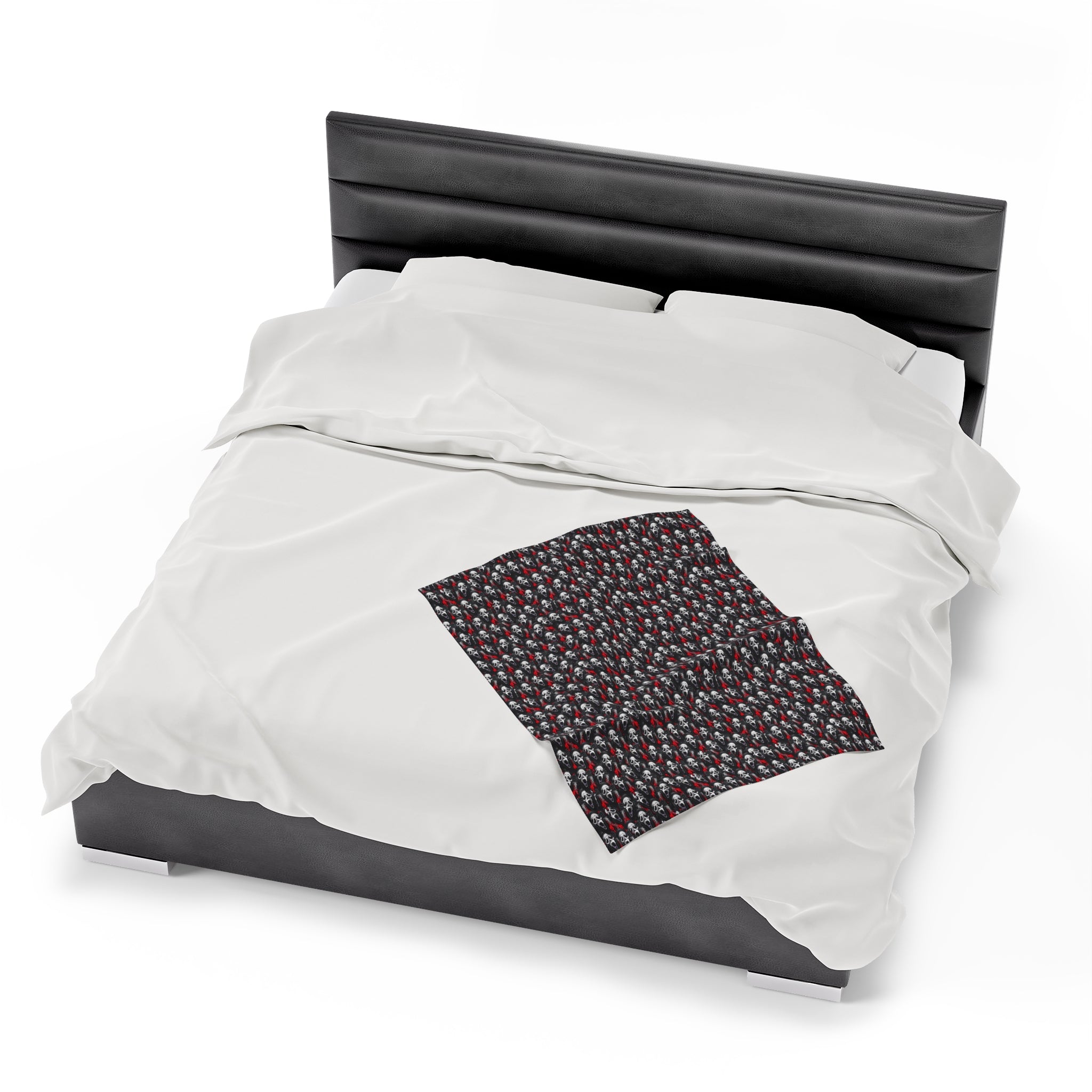 Scream Ghost Face- Velveteen Plush CuddleLux Bliss Blanket - Creations by Chris and Carlos