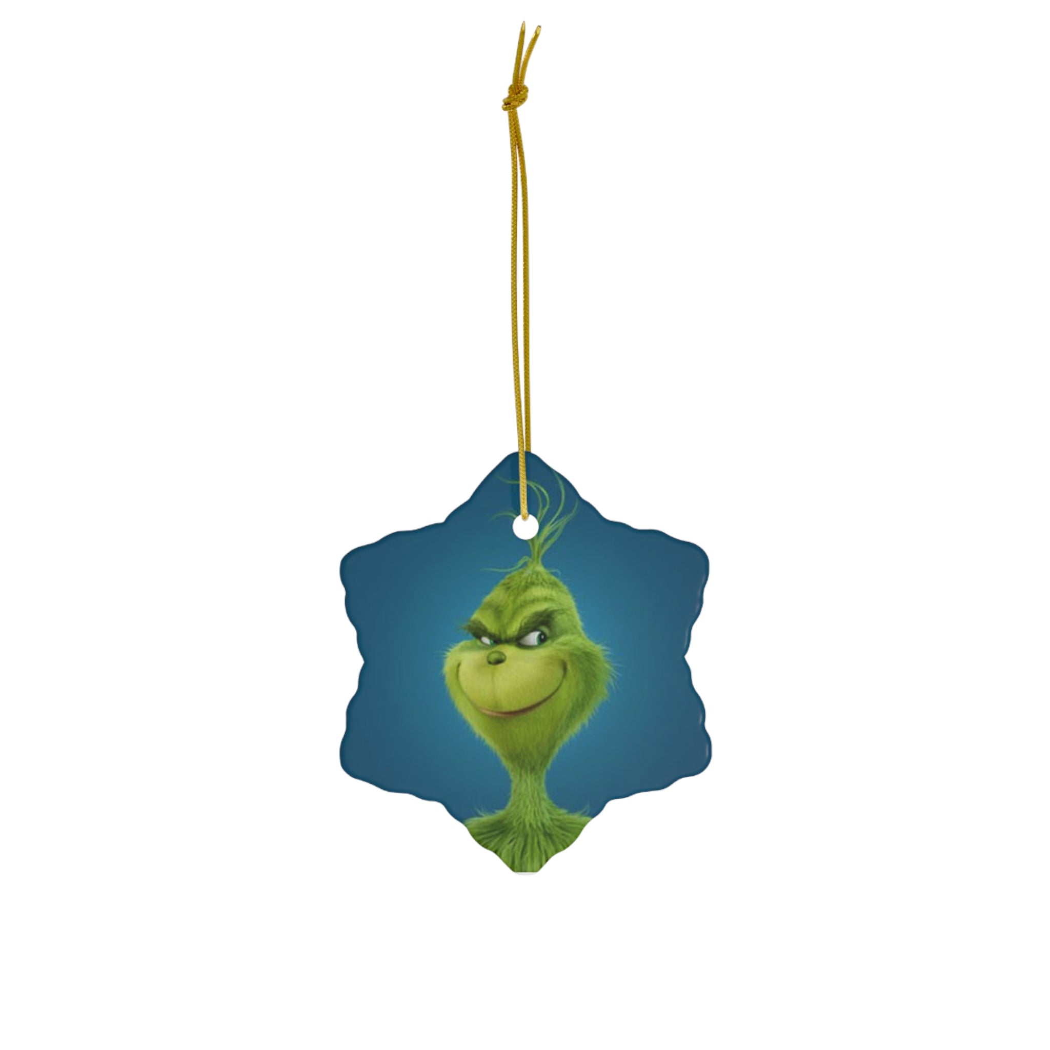 The Grinch Ceramic Ornament, 4 Shapes - Creations by Chris and Carlos