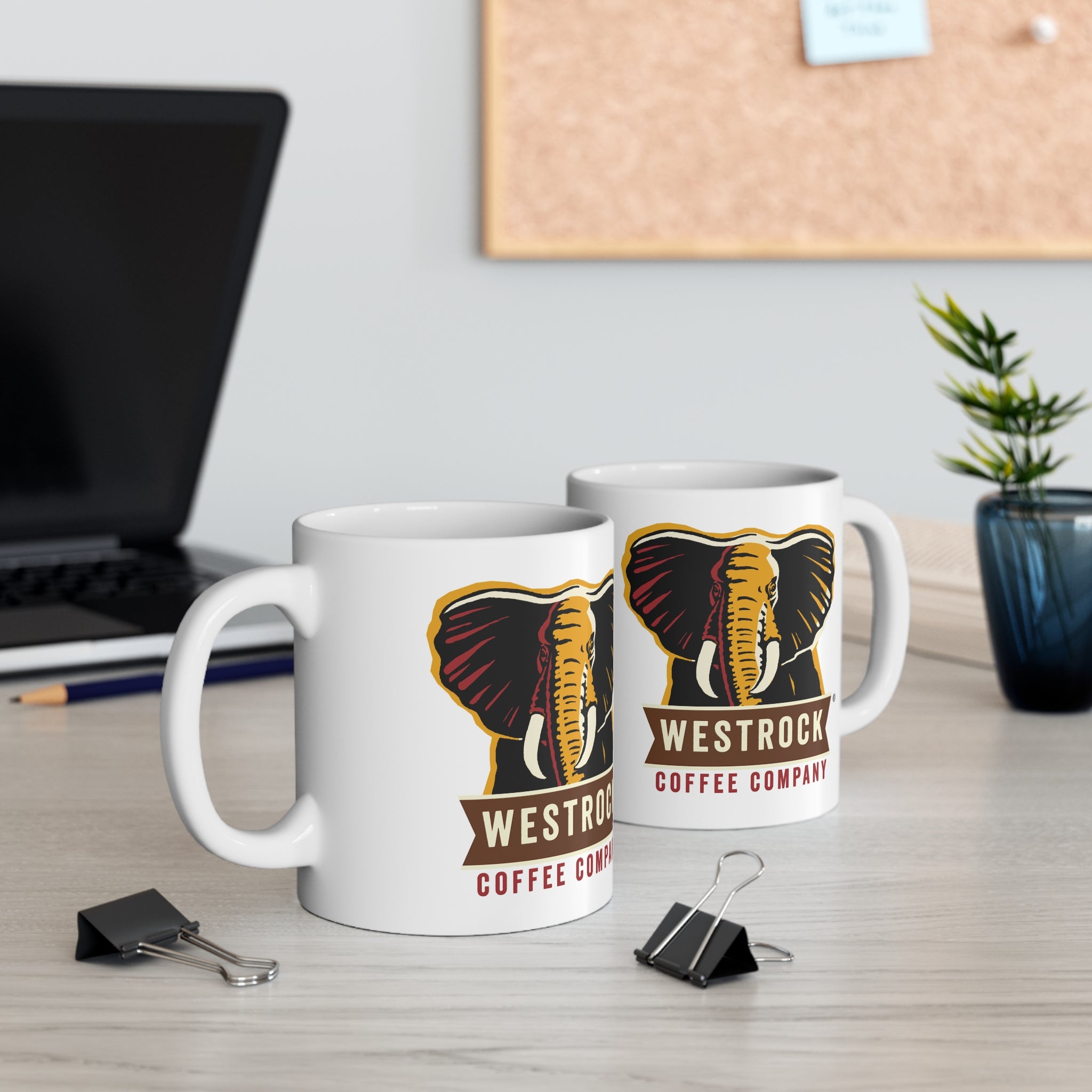 Westrock Coffee- White Ceramic Mug - Creations by Chris and Carlos