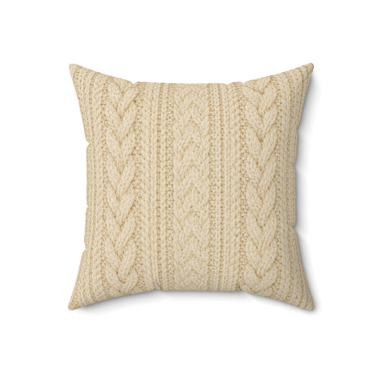 Old Soul Harvest™ Cozy Knit Throw Pillow - Throw Pillow from Old Soul Harvest Campfire Circle