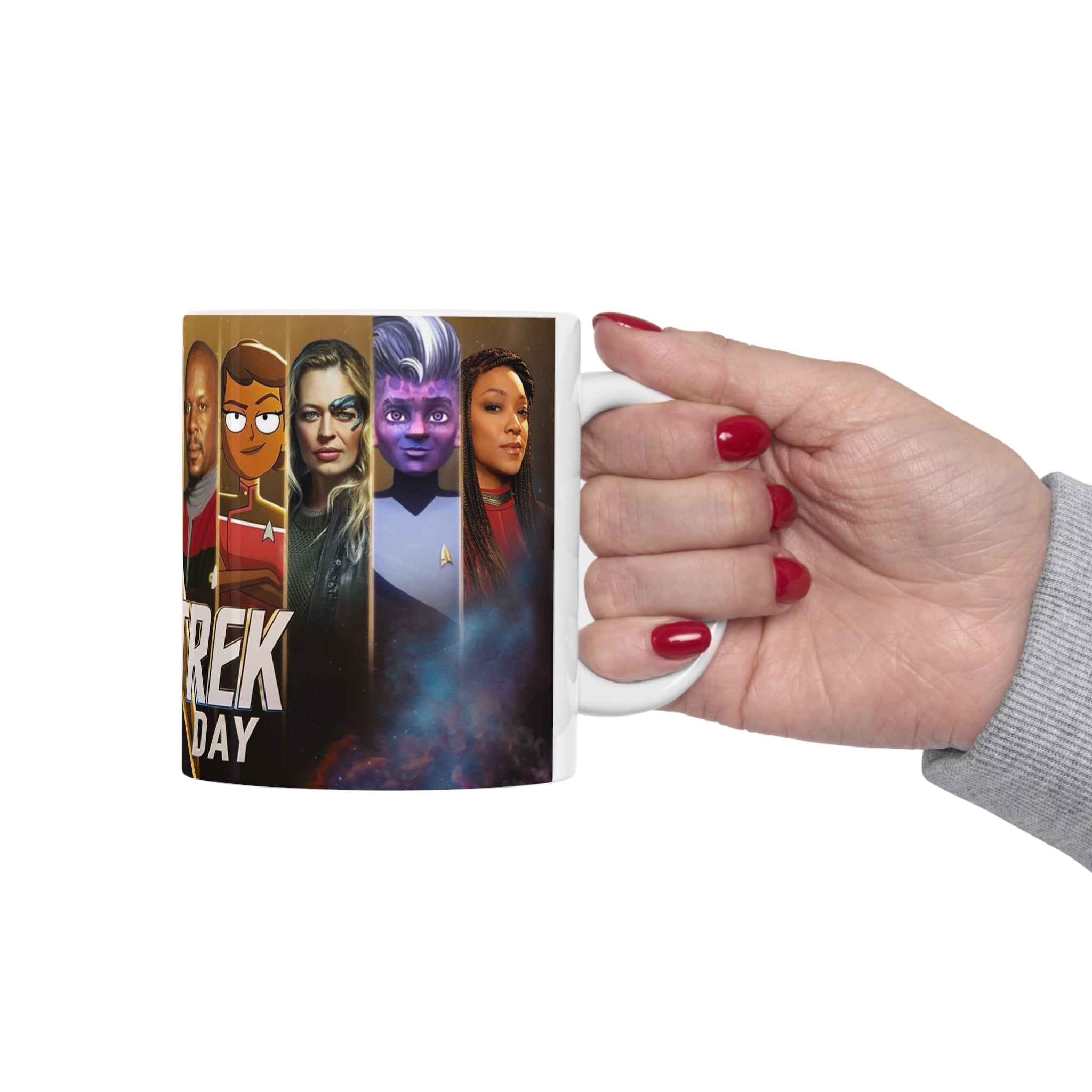 Star Trek Collection- USS Enterprise White Ceramic Mug - Creations by Chris and Carlos