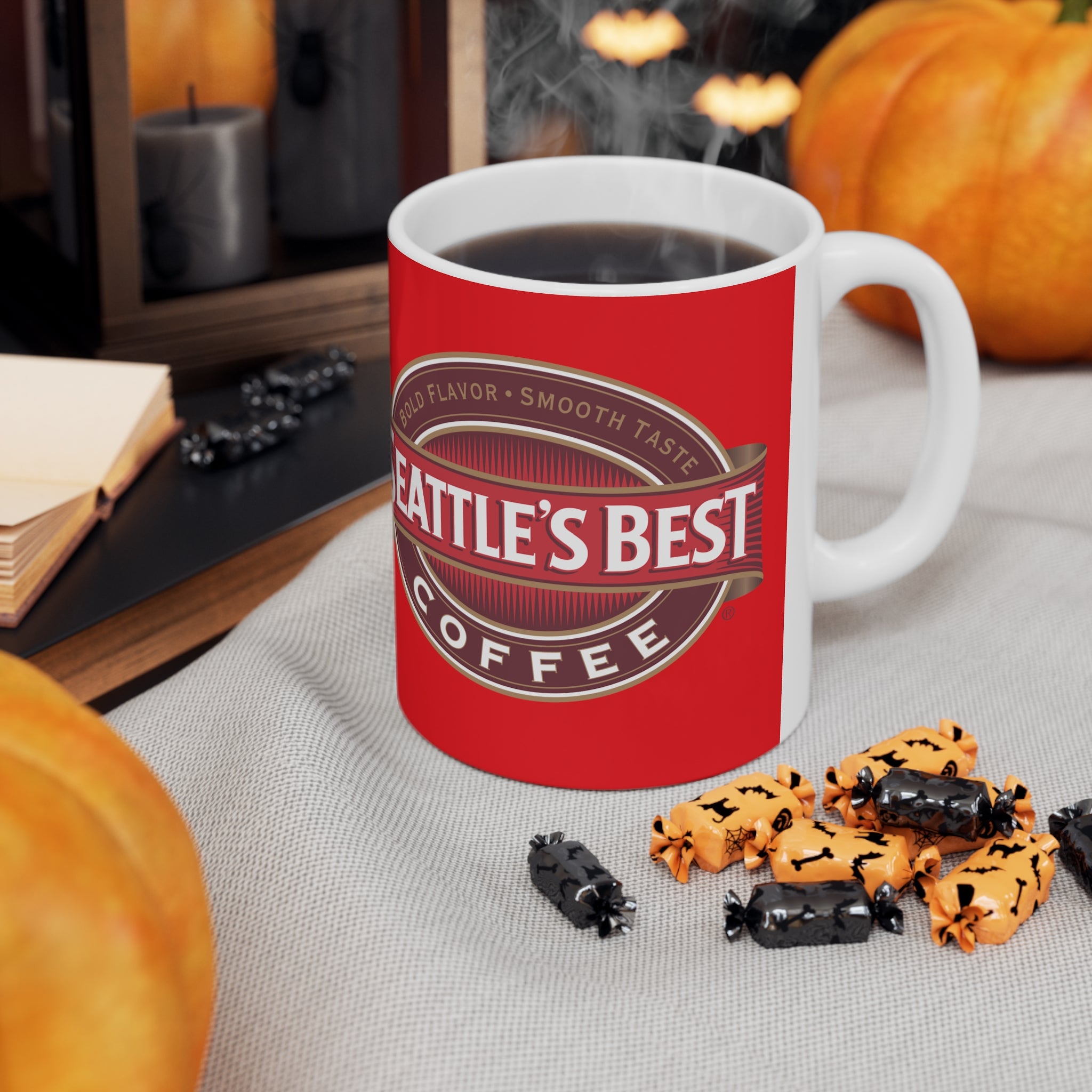 Seattle's Best Coffee- White Ceramic Mug - Creations by Chris and Carlos