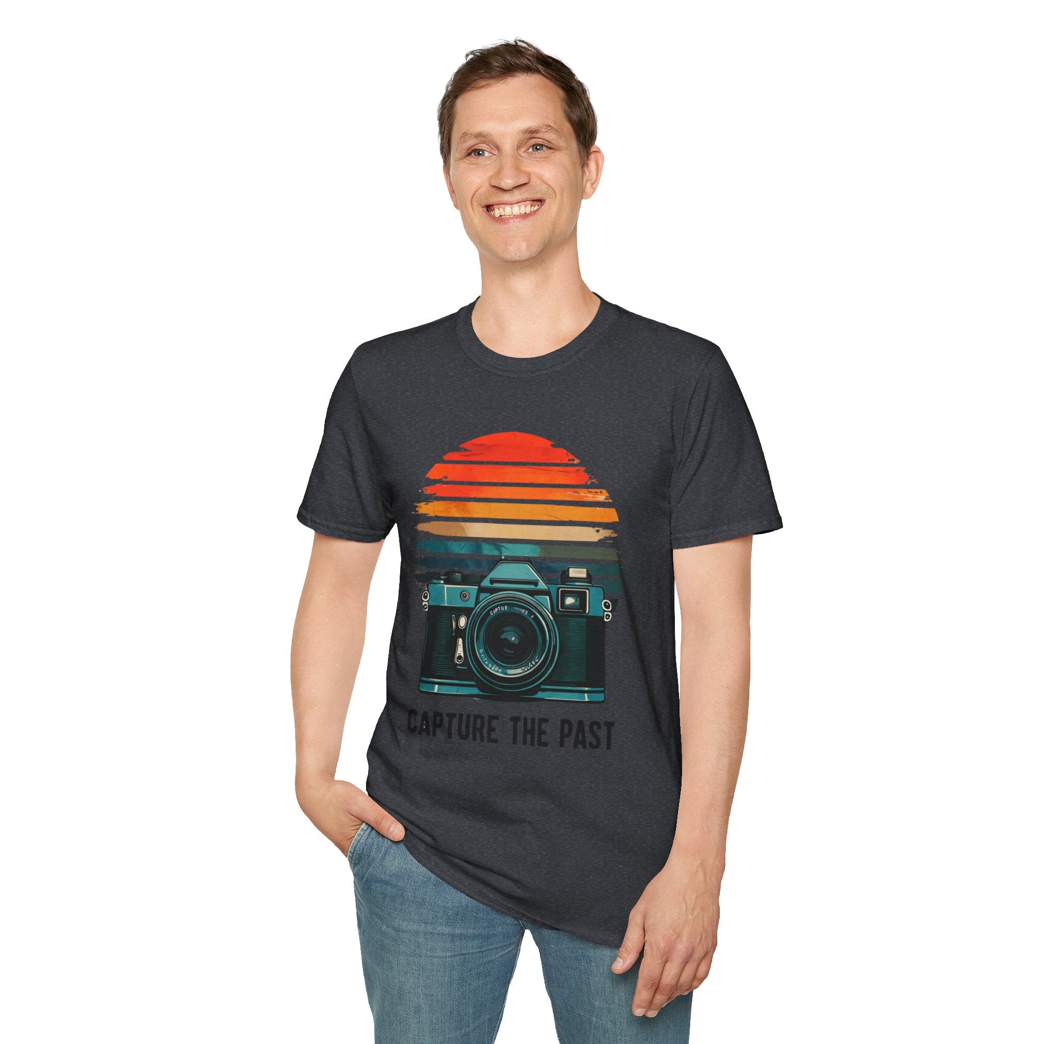 Capture The Past Camera T-Shirt — Vintage Retro Photography Tee - Creations by Chris and Carlos