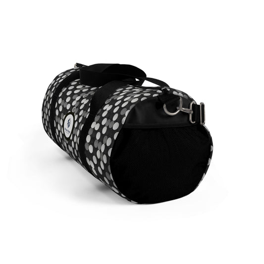 Prism Point Athletic Collection Monochrome Bokeh Duffel Bag — Stylish Travel & Gym Weekender - Creations by Chris and Carlos