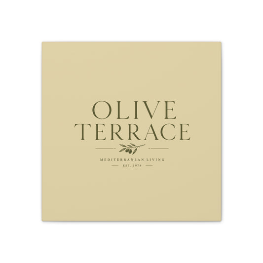 Olive Terrace Canvas Wall Art — Mediterranean Living Stretched Canvas - Creations by Chris and Carlos