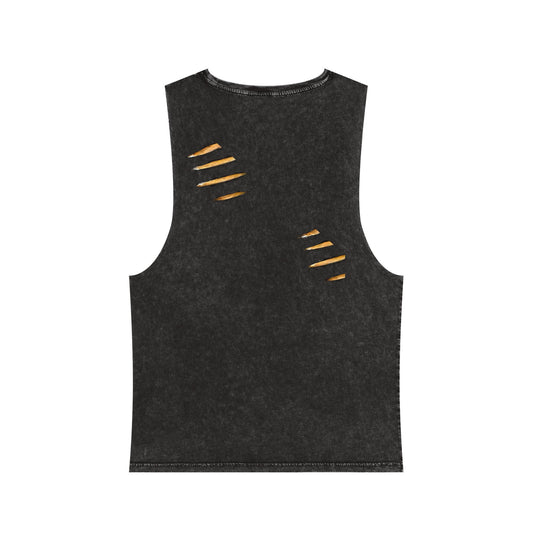 Bear AF Stonewash Tank Top — Bold Graphic Bear Claw Muscle Tee - Creations by Chris and Carlos