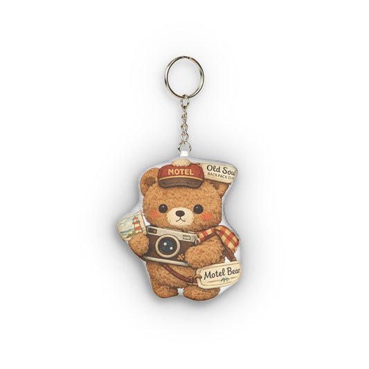 Bear Camera Mini Plush Keychain – Cute Travel Bear Keyring - Creations by Chris and Carlos
