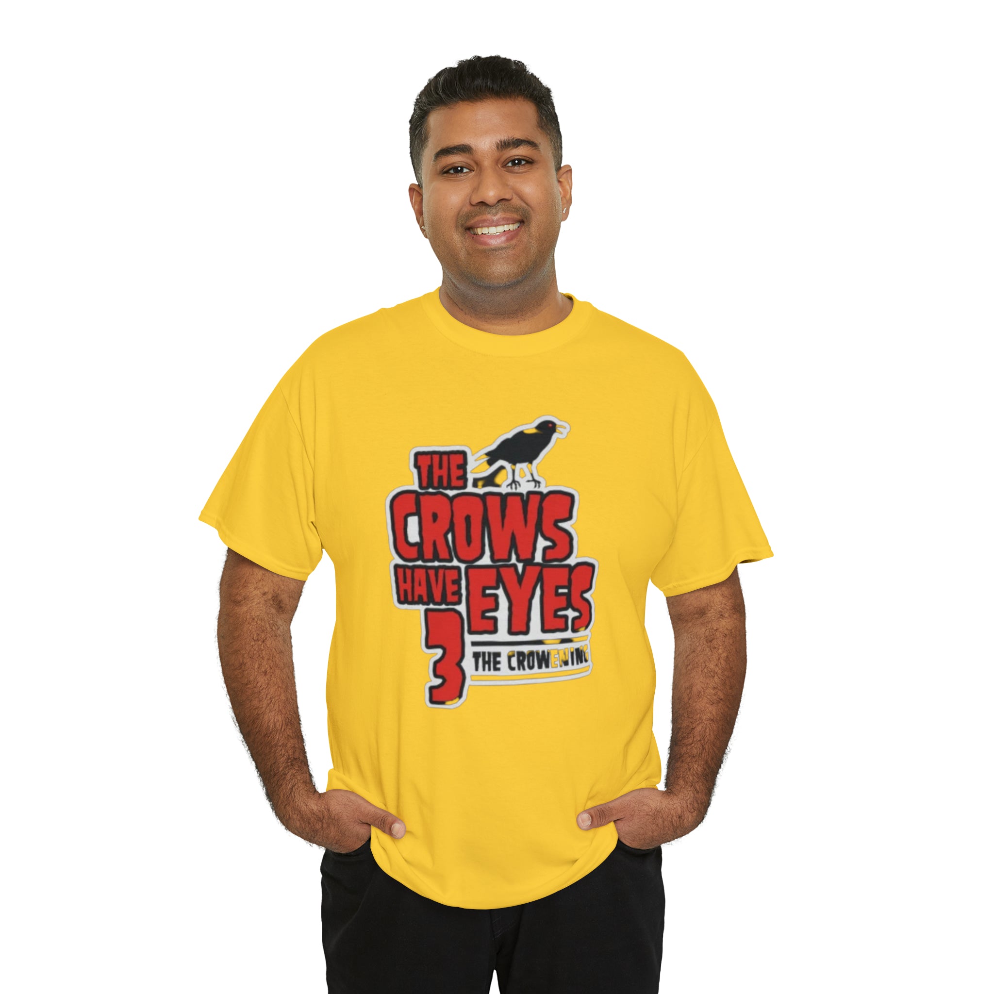 The Crows have eyes 3- Unisex Heavy Cotton T-Shirt - Creations by Chris and Carlos