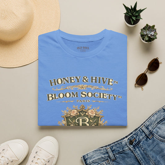Bloom Society T‑Shirt — Honey & Hive Floral Vintage Graphic Tee - Creations by Chris and Carlos