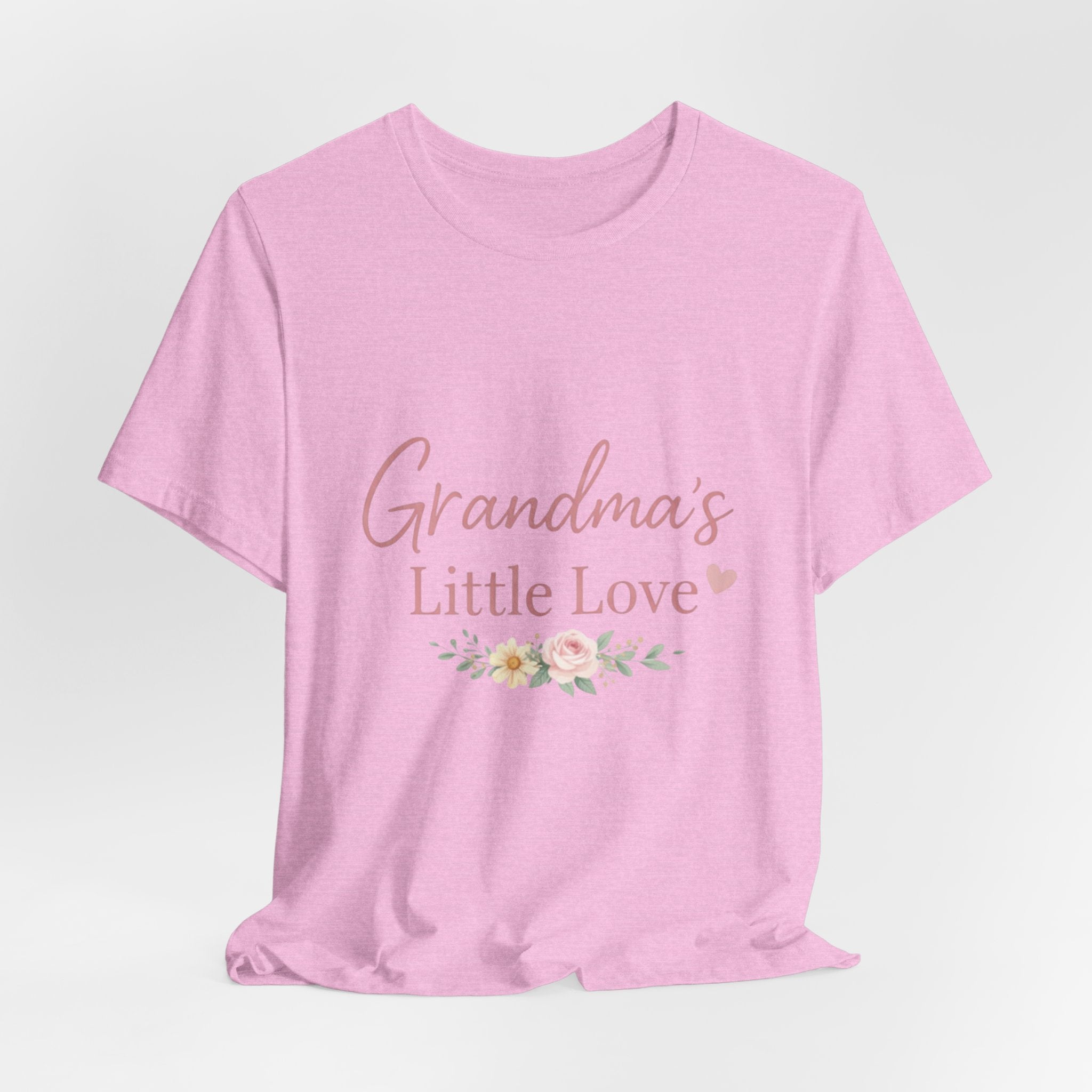 Grandma's Little Love T-Shirt — Floral Grandma Tee for New Grandmothers - Creations by Chris and Carlos