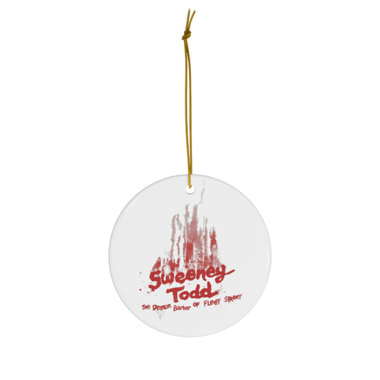 Sweeny Todd- Ceramic Ornament, 4 Shapes - Creations by Chris and Carlos