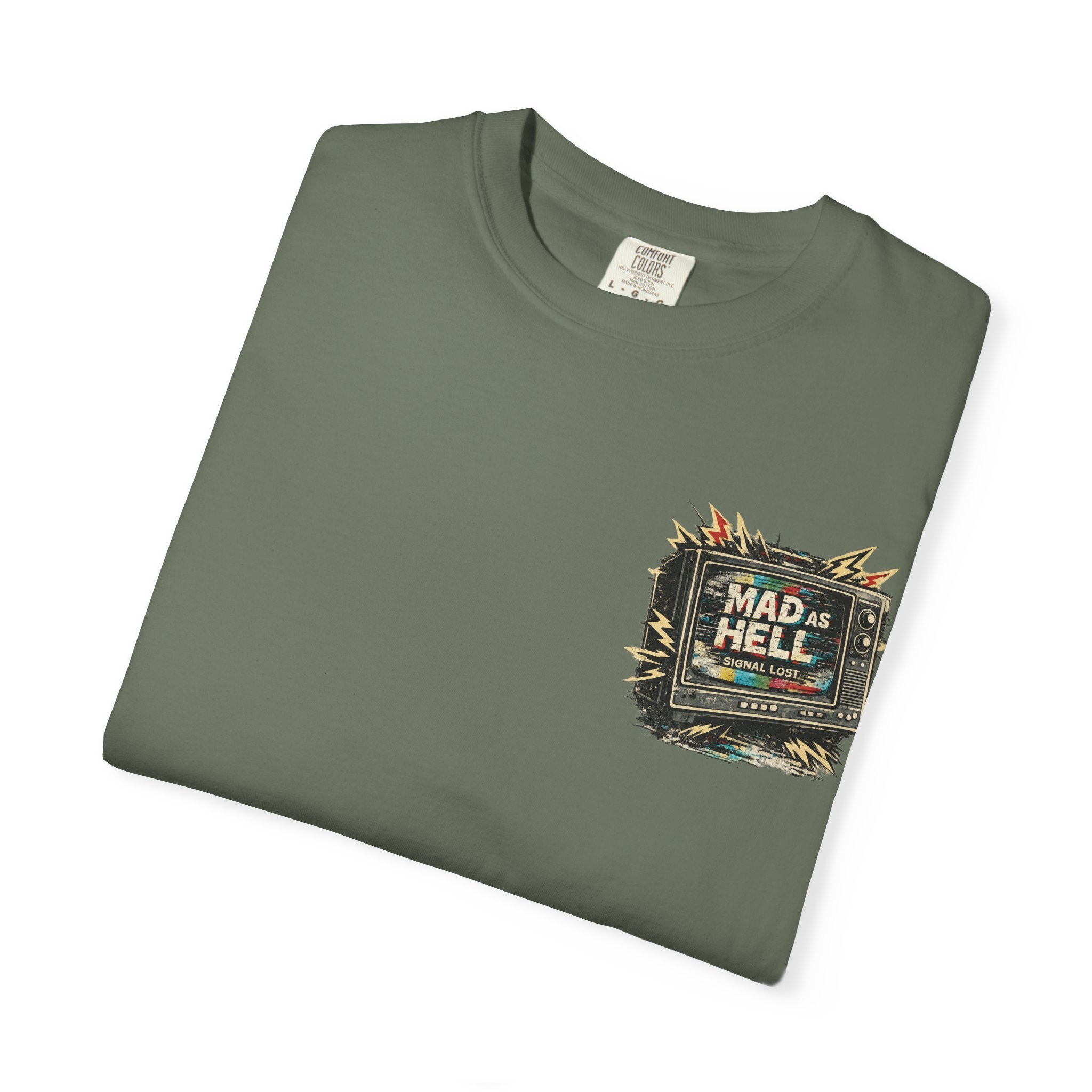 T-Shirt — "I'm As Mad As Hell" Retro TV Network Graphic Tee - Creations by Chris and Carlos