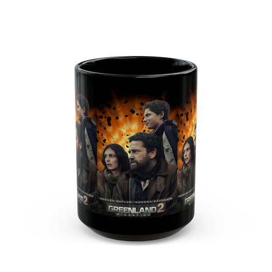 Greenland 2 Movie Poster Black Mug – Action Thriller Ceramic Coffee Cup (11oz/15oz) - Creations by Chris and Carlos