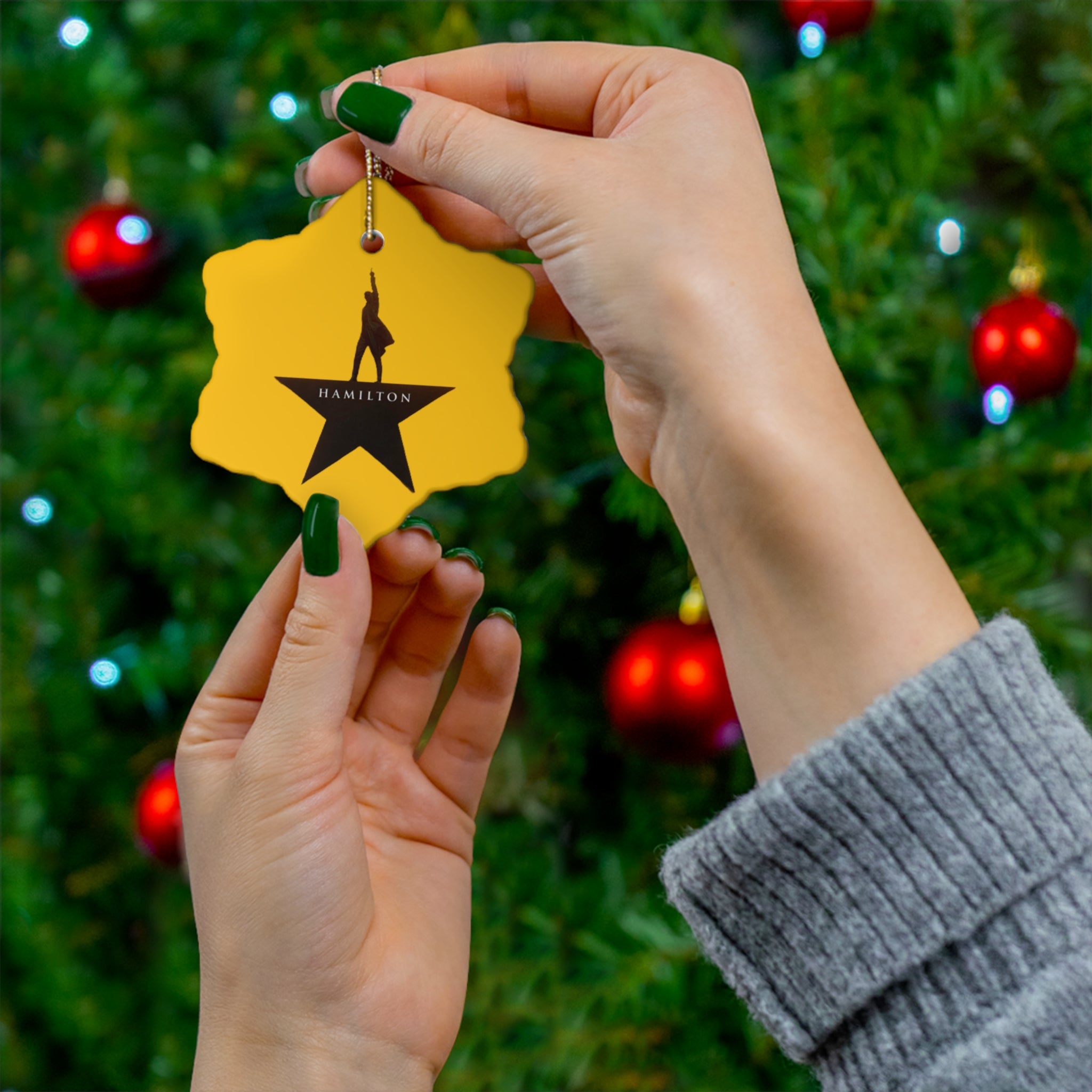 Hamilton the Musical- Ceramic Ornament, 4 Shapes - Creations by Chris and Carlos