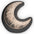 Crescent Moon Shaped Pillow — Vintage Celestial Decorative Accent