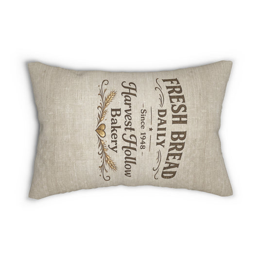 Old Soul Harvest™ Fresh Bread Bakery Lumbar Pillow - Lumbar Pillow from Old Soul Harvest Campfire Circle