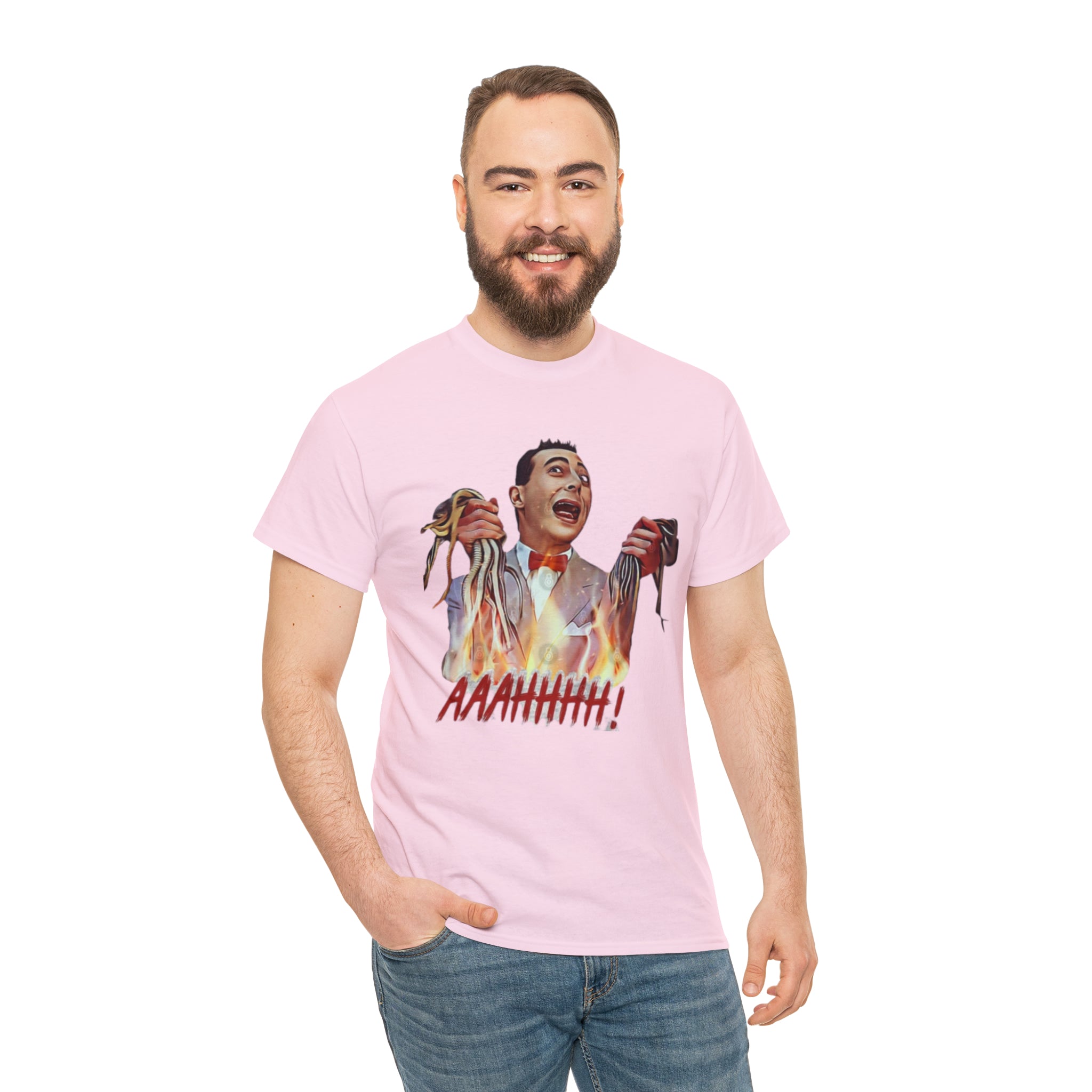 Pee Wee Herman-  Unisex Heavy Cotton T-Shirt - Creations by Chris and Carlos